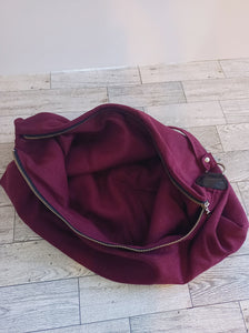 Burgundy Hobo Bag