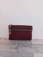 Load image into Gallery viewer, Upcycled Double Zip Pouch